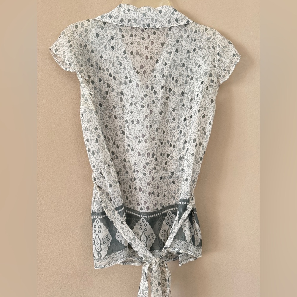 Marc Jacobs 100% Silk Printed Blouse Size 6 - Picture 5 of 6